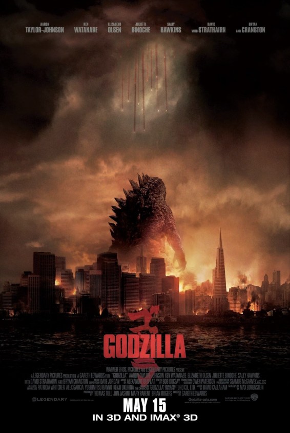 Godzilla 2014 movie poster large malaysia release